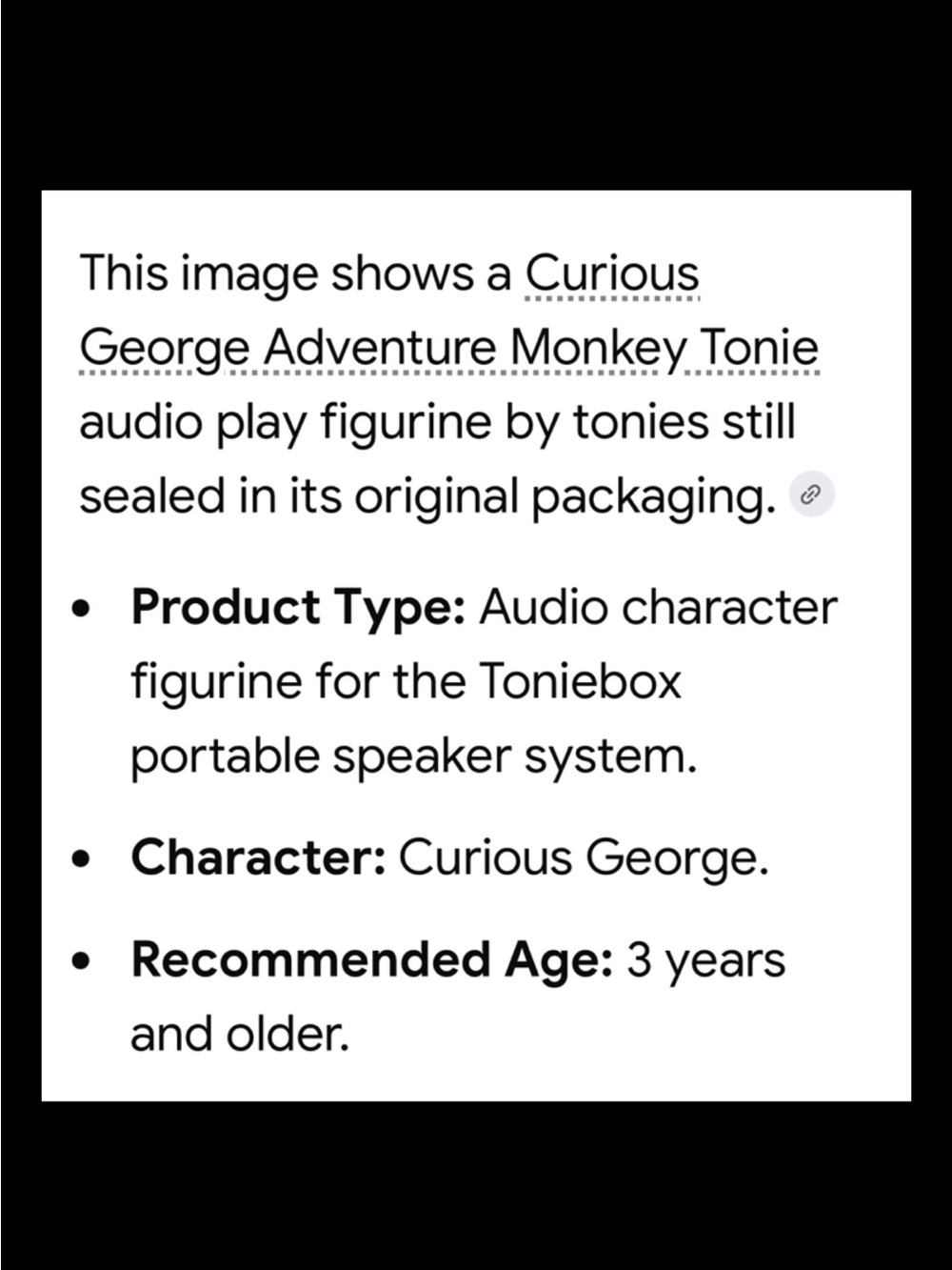 Tonies Curious George Adventure Tonie - Brown & Yellow - Picture 6 of 7